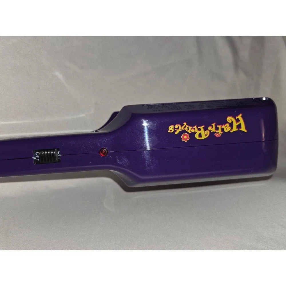 Hair Prints Purple Flat Iron Hair Straightener Kit w/ Book & Glitter Stencils